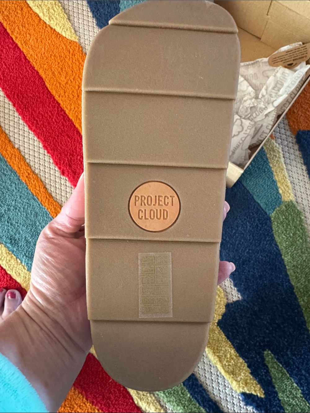 NIB Sz 8 PROJECT CLOUD PISMO Sandal-Sand Color So Comfy - Picture 4 of 4